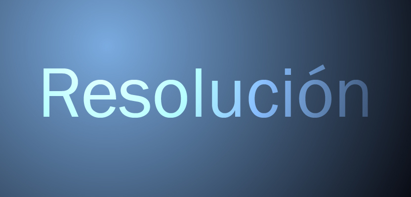 Resolución